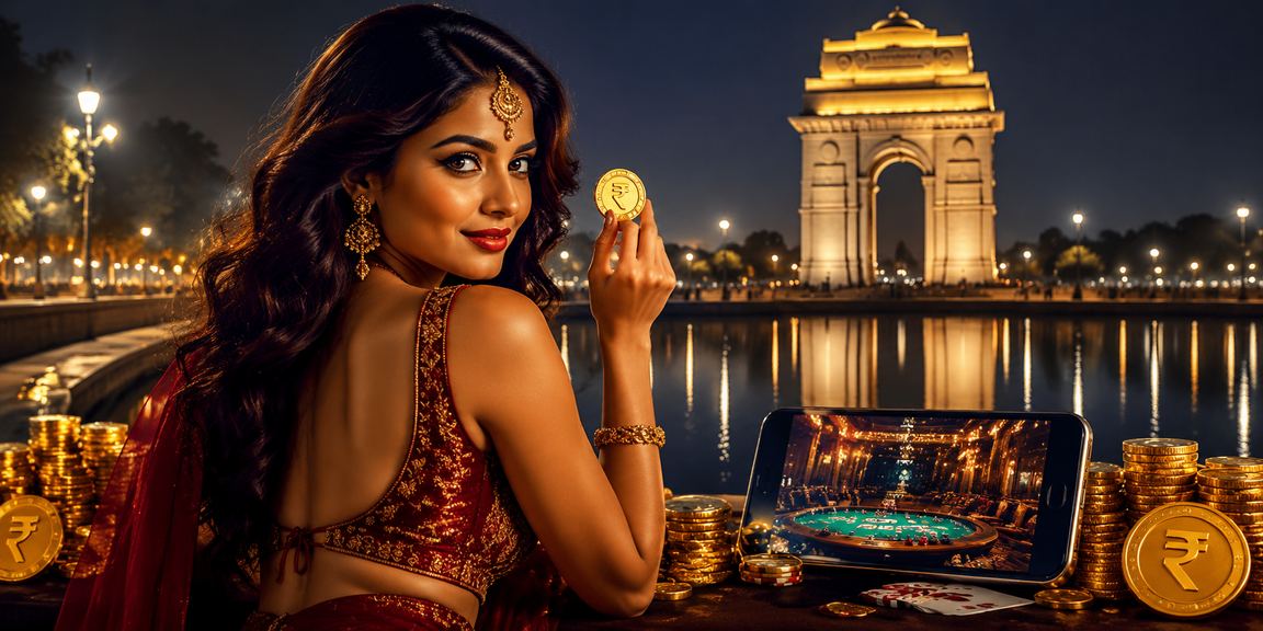 Mobile lottery betting in front of India Gate in Delhi