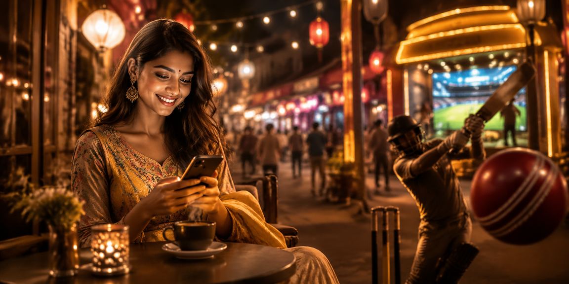 Night market in India bustling with cricket betting